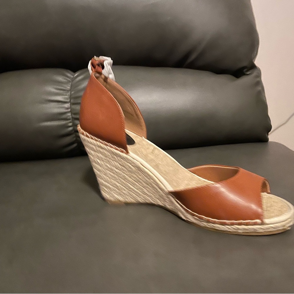3 inch Wedge Leather Heel